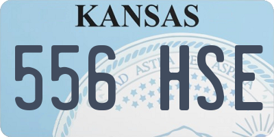 KS license plate 556HSE