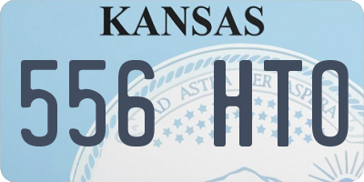 KS license plate 556HTO