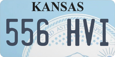 KS license plate 556HVI