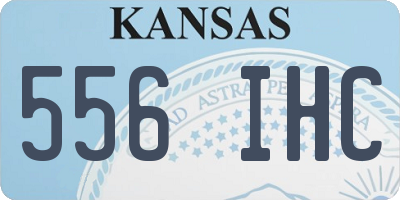 KS license plate 556IHC