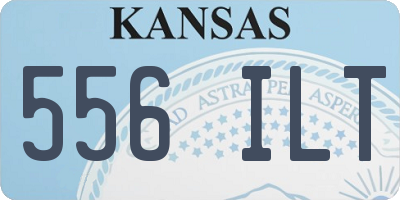 KS license plate 556ILT