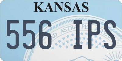 KS license plate 556IPS