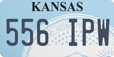KS license plate 556IPW