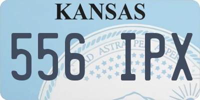 KS license plate 556IPX