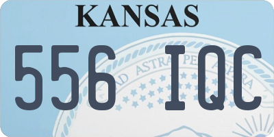 KS license plate 556IQC