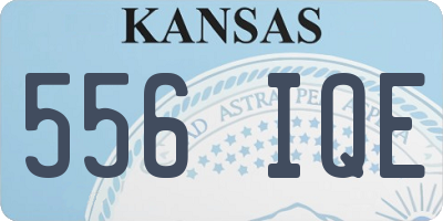 KS license plate 556IQE