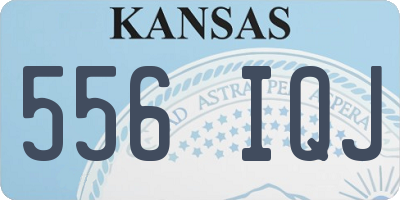 KS license plate 556IQJ