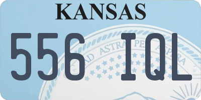KS license plate 556IQL