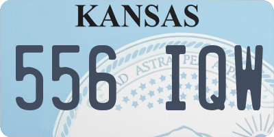 KS license plate 556IQW