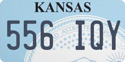 KS license plate 556IQY