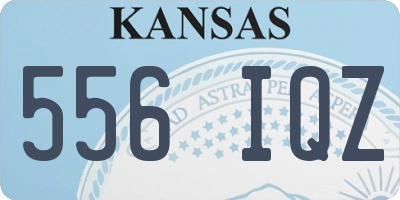 KS license plate 556IQZ