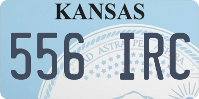 KS license plate 556IRC
