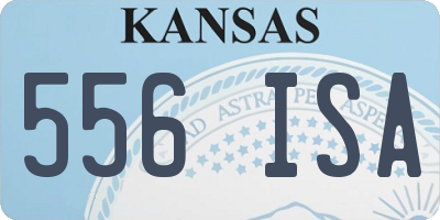 KS license plate 556ISA