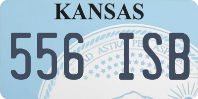 KS license plate 556ISB