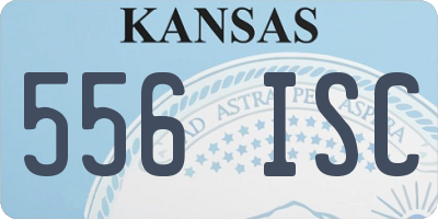 KS license plate 556ISC