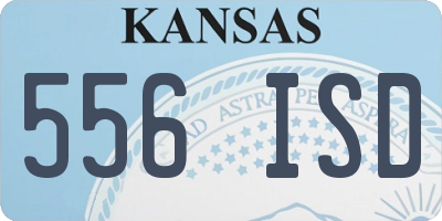 KS license plate 556ISD
