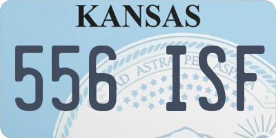 KS license plate 556ISF