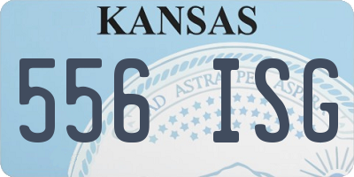 KS license plate 556ISG