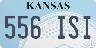 KS license plate 556ISI
