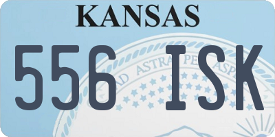 KS license plate 556ISK