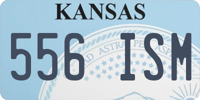 KS license plate 556ISM