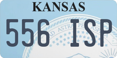 KS license plate 556ISP