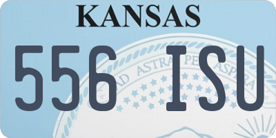 KS license plate 556ISU