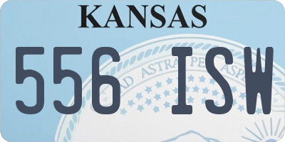 KS license plate 556ISW