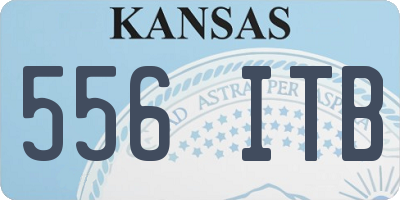 KS license plate 556ITB