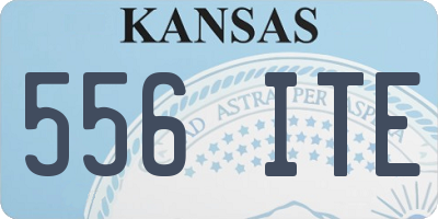 KS license plate 556ITE