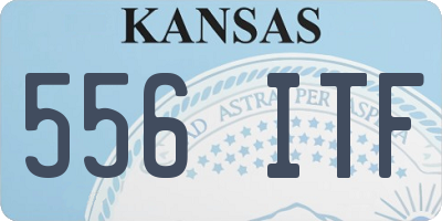 KS license plate 556ITF