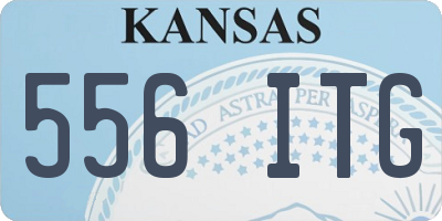 KS license plate 556ITG