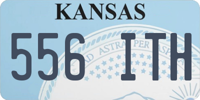 KS license plate 556ITH