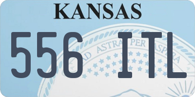 KS license plate 556ITL