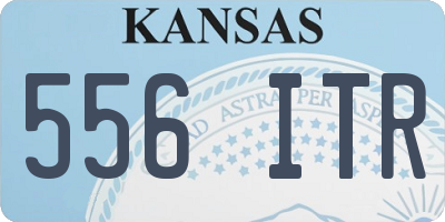 KS license plate 556ITR