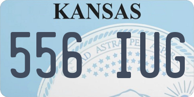 KS license plate 556IUG