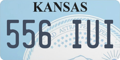 KS license plate 556IUI