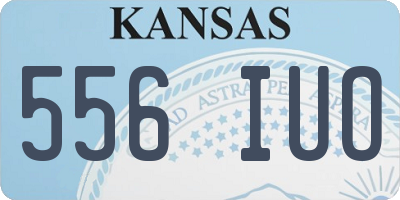 KS license plate 556IUO