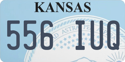 KS license plate 556IUQ