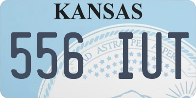 KS license plate 556IUT