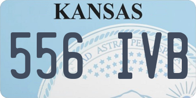 KS license plate 556IVB