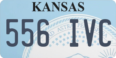 KS license plate 556IVC