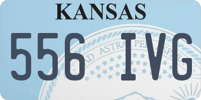 KS license plate 556IVG
