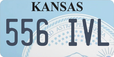 KS license plate 556IVL