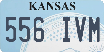 KS license plate 556IVM