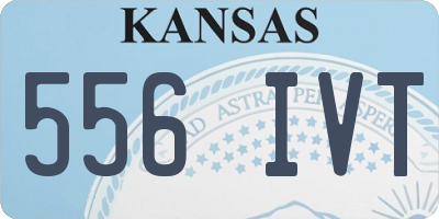 KS license plate 556IVT