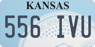 KS license plate 556IVU