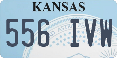 KS license plate 556IVW