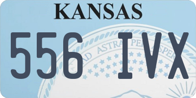 KS license plate 556IVX