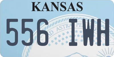 KS license plate 556IWH